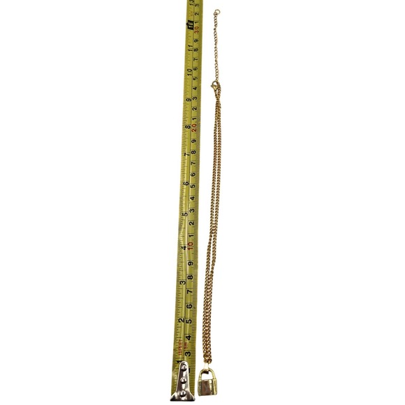 Louis Vuitton charm on 18k gold plated chain - Picture 6 of 7